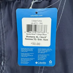 NWT Columbia Shorts XL Blue Sandy River Cargo Inseam 6" Lightweight Outdoors thumbnail 3