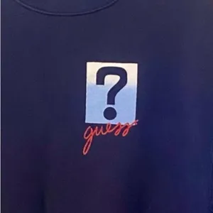 Vintage 90s Guess Blue Long Sleeve Crew Neck Sweatshirt thumbnail 3