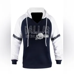 Dallas Football Hoodie Hoodie Women’s 2XL White Silver Athletic Vintage Style A6 thumbnail 3