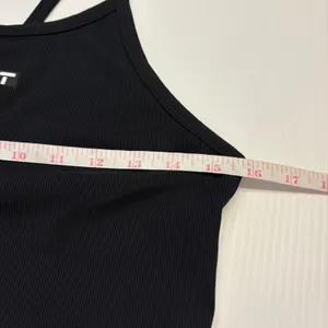 ECHT Ribbed‎ Tank Top Women Large Black Unlined Racerback Athletic Gymcore thumbnail 6