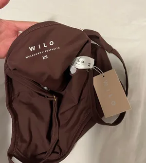 Wilo Square Neck Bra Brown Size XS thumbnail 4