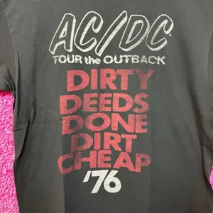 AC/DC tour of the Outback 1976 rock Tshirt size large thumbnail 2