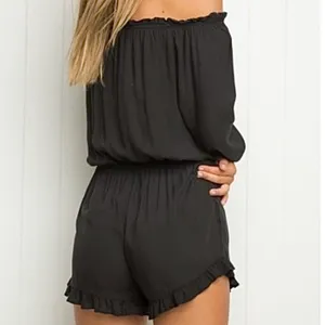 Brandy Melville Black Off the Shoulders Romper thumbnail 3
