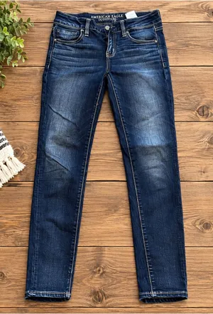 American Eagle Super Low Jegging Jeans — Size 4 Short 278 thumbnail 1