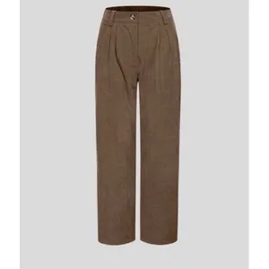 Halara AuraCord Cloud‎ Brown Corduroy Pleated High Waisted Pants Medium NWT thumbnail 9