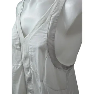 Alo Yoga Women's White V Neck Sleeveless Sports Athletic Activewear Tank Top M thumbnail 5