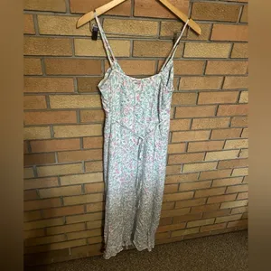 Billabong Floral V Neck Flowy Slip Strappy Maxi Dress Size Medium thumbnail 3