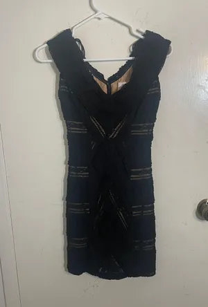 Black Lace Mini Dress thumbnail 1