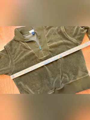 Universal Threads Olive Green Corduroy Quarter Zip Pullover Sweatshirt XL Cozy Fall Gorpcore thumbnail 6