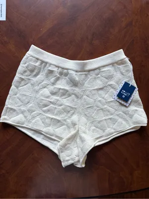 Roller Rabbit x Target Knit Cream Shorts NWT thumbnail 3