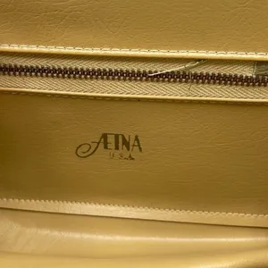 Black Aetna made in USA vintage faux leather satchel thumbnail 10