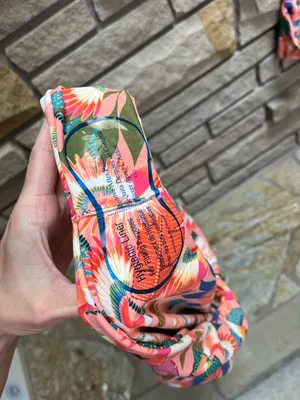 Skatie Bel Air Coral Paradise Print Bikini Top L Salty high rise bottoms xl NWT thumbnail 8