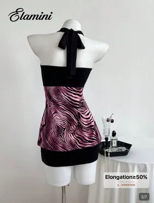 Halter sleeveless mini cami dress Multiple Size L thumbnail 2