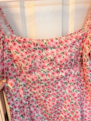 Petal & Pup Pink Floral Smocked Mini Dress thumbnail 3