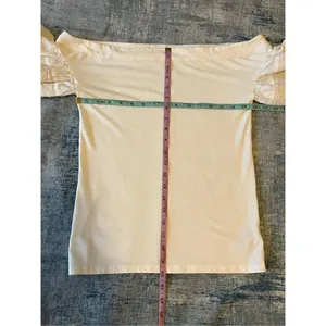 Free People Ivory Rock With It Embroidered Knit Blouse Medium thumbnail 8