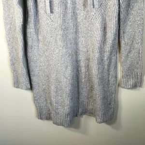 American Eagle Gray Knit Lace Up Long Sleeve Sweater Dress Size M‎ thumbnail 3