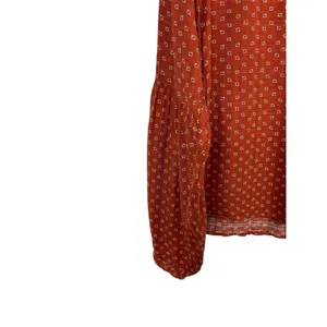 Universal Threads Orange Patterned Long Sleeve  Pullover Lightweight Top XS thumbnail 4