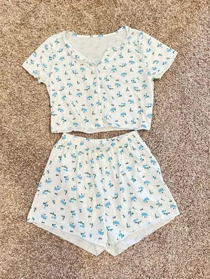 Pajama Set White Size XS thumbnail 1