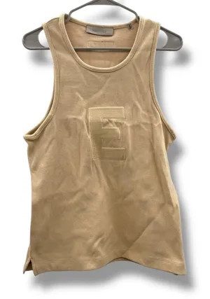 Fear of God NWT Essentials Tank Top Women's Medium Beige Sleeveless Logo Minimal thumbnail 1