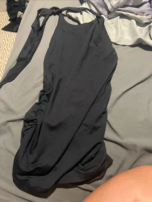 NWT Anthropologie black halter silky top xs thumbnail 5