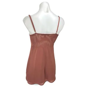 Urban Outfitters Brown Sleeveless Lace Corset Bustier Mini Slip Dress Size S thumbnail 2