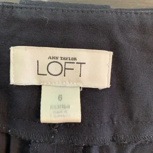 Ann Taylor LOFT Marisa‎ Black Wide Leg Trousers Dress Pants Womens Size 6 thumbnail 3
