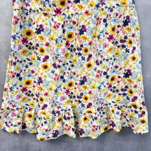 Old Navy Women Floral Cami Dress Size 2X Sleeveless Tie Strap Ruffle Hem Cottage thumbnail 4
