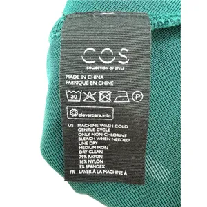 COS Minimalist Forest Green Maxi Skirt Column Longline Quiet Luxury Office S thumbnail 3