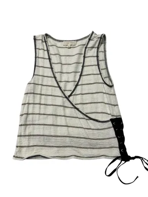 White and Black Sassy Tank Top thumbnail 2