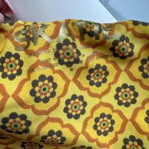 SKATIE Bikini Bottoms sz M‎ Yellow Floral Tile Print Sustainable Swimwear NWT thumbnail 7