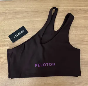 Peloton Sports Bra Show Up Side To Side Brown Size Medium New With Tags thumbnail 1