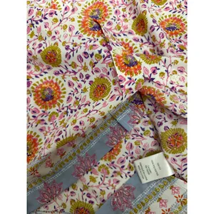 Anthropologie MAISON d’Amélie Button-Down Short-Sleeve Floral Blouse Size XS thumbnail 4