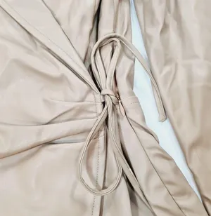 Superdown Chantel Leather Romper in Nude Medium thumbnail 13