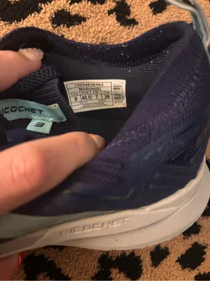Brooks Women's Navy Running Sneakers with Light Aqua‎ Swoosh thumbnail 4