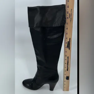 ASH Black Leather Knee-High Heeled Boots Women’s EU 39 / US 8–8.5 thumbnail 7