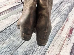 Sorel Joan of Arctic Brown Leather Wedge Boots thumbnail 5