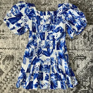 Farm Rio Garden Tiles Mini Dress thumbnail 2