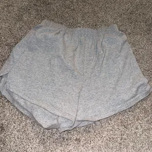Hanes Women's Athletic Gray Shorts thumbnail 3