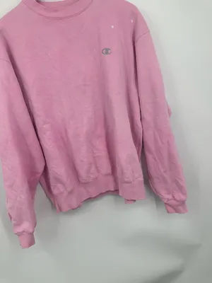 Vintage Y2K Champion Pastel Pink Pullover Sweatshirt thumbnail 3