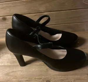 Dream Paris Women's Classic Round Toe Mary Jane Pumps, Close Toe, Low Platform, Comfortable High Heels Dress Shoes thumbnail 1