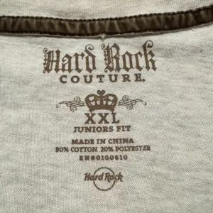 Hard Rock Couture Vintage Y2K Graphic Tee Grunge Biker Festival Juniors XXL Top thumbnail 3