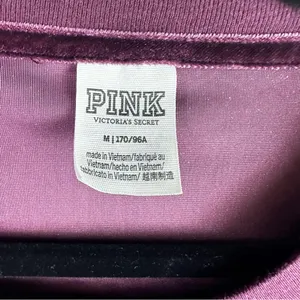 PINK Victoria's Secret Velvet Velour Women's Top - Purple/Plum thumbnail 3