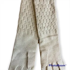 Loro Piana Baby Cashmere Long Pointelle Gloves — New thumbnail 3