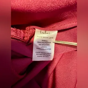 Lulus Burgundy So Flirty One Shoulder Cutout Asymmetrical Dress NWT thumbnail 11