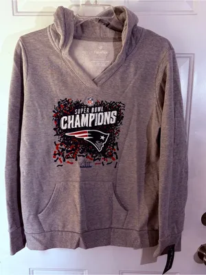 Fanatics New England Patriots Super Bowl LIII Champions Hoodie Women's XL NWT thumbnail 1