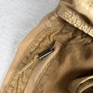 VTG Abercrombie & Fitch Paratrooper Cargo Pants Women's 0 Tan Low Rise Satin Y2K thumbnail 11