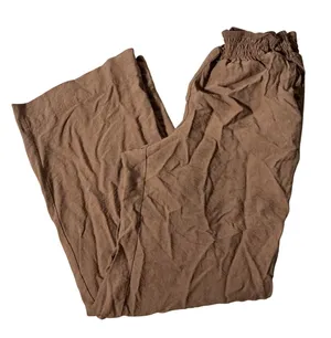 Sanctuary Smocked Elastic Waist Wide Leg Pants Womens XL Brown Boho Trousers thumbnail 1