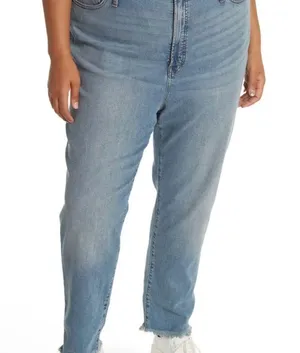 The Perfect Vintage Mom Jeans Raw Hem Size 35 NWT thumbnail 14