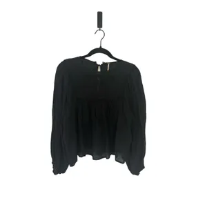 Free People Valencia Embroidered Eyelet Balloon Sleeve Blouse Women's sz. XS thumbnail 3