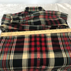 Lauren Ralph Lauren plaid button down shirt size M women’s top 100% wool thumbnail 7
